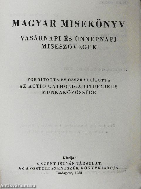 Magyar misekönyv