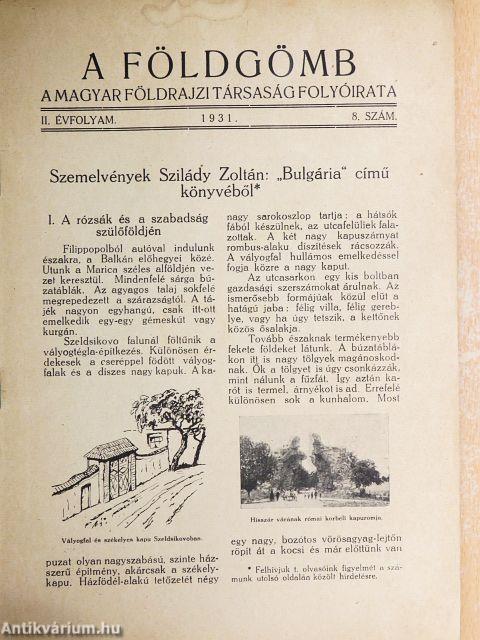 A Földgömb 1931/8.