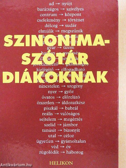 Szinonimaszótár diákoknak