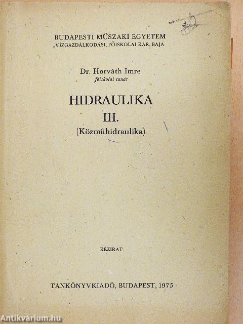 Hidraulika III.