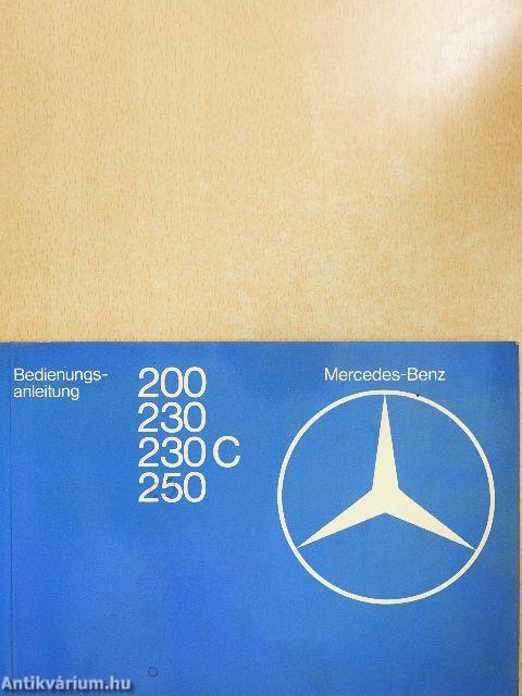 Bedienungsanleitung Mercedes-Benz 200/230/230C/250