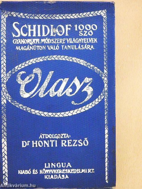 Schidlof gyakorlati módszere - Olasz 1-10. füzet