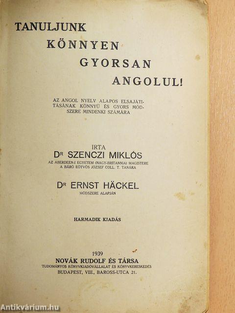 Tanuljunk könnyen, gyorsan angolul!