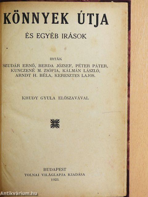 Könnyek útja és egyéb irások