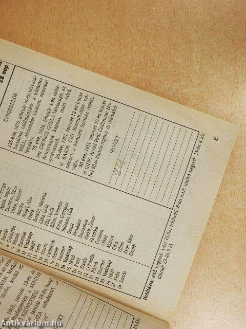 AS-M Kalendárium 2001