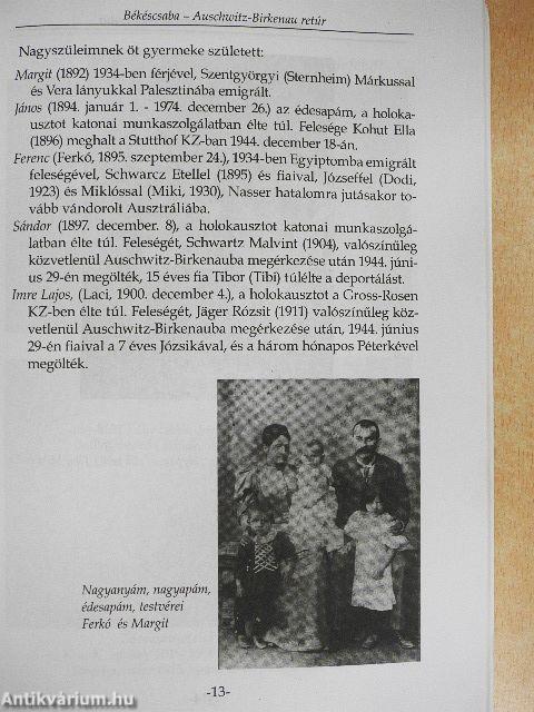 Békéscsaba - Auschwitz-Birkenau retúr - CD-vel