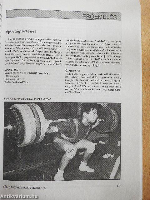 Békés megyei Sportévkönyv '97