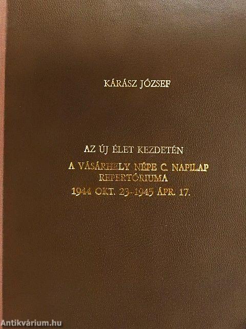 Az új élet kezdetén