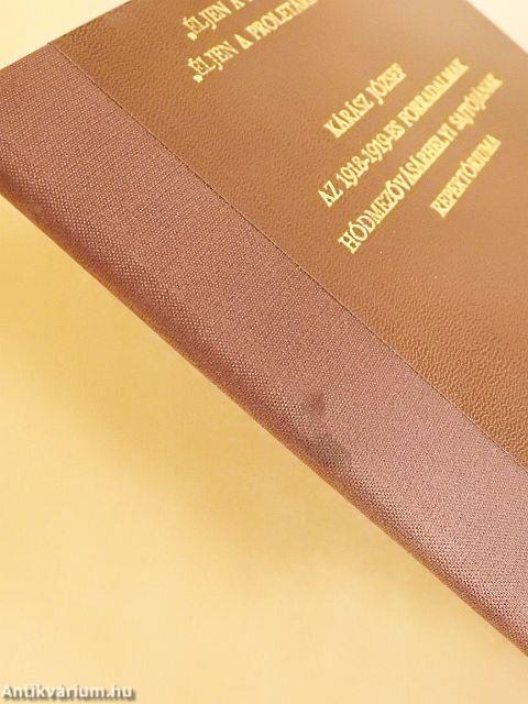 Az 1918-1919-es forradalmak hódmezővásárhelyi sajtójának repertóriuma