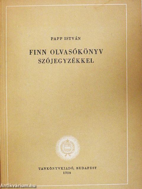 Finn olvasókönyv szójegyzékkel