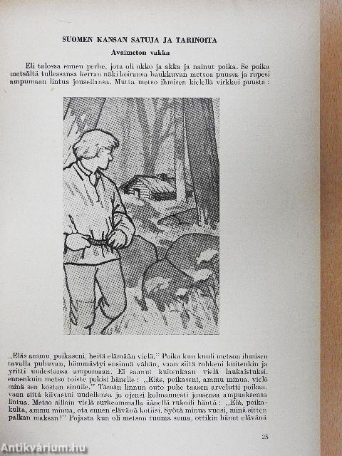 Finn olvasókönyv szójegyzékkel