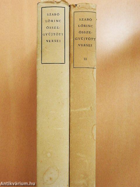 Szabó Lőrinc összegyűjtött versei I-II.
