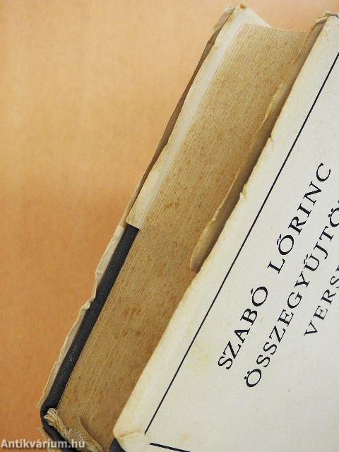 Szabó Lőrinc összegyűjtött versei I-II.