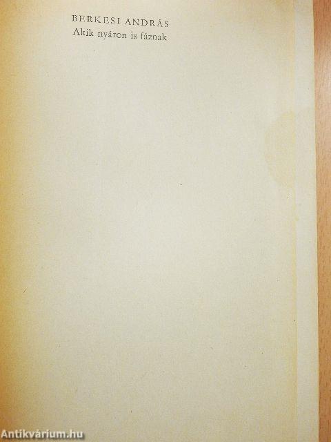 Akik nyáron is fáznak