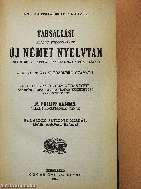 Társalgási alapon szerkesztett új német nyelvtan