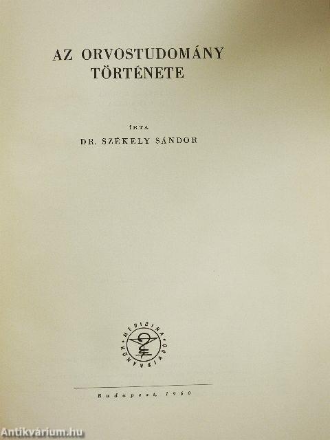 Az orvostudomány története