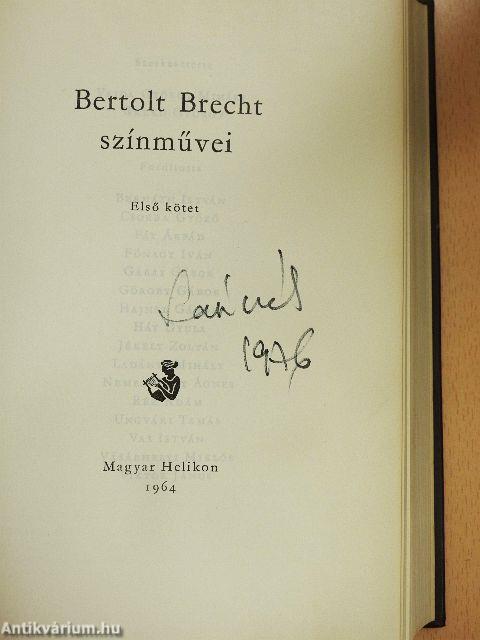 Bertolt Brecht színművei I-II.