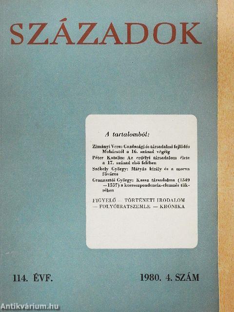 Századok 1980/4.