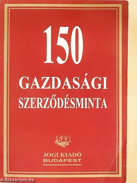 150 gazdasági szerződésminta