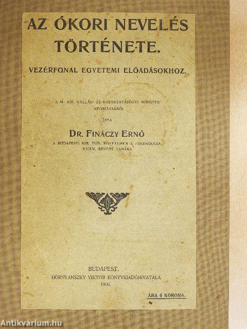 Az ókori nevelés története