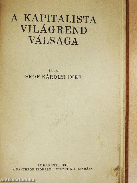 A kapitalista világrend válsága