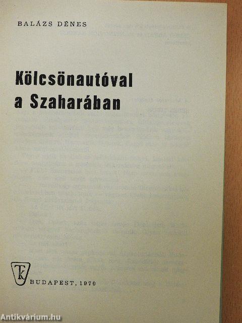 Kölcsönautóval a Szaharában