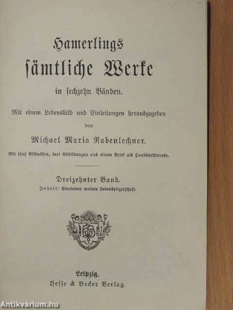 Hamerlings Sämtliche Werke 13-16. (gótbetűs)