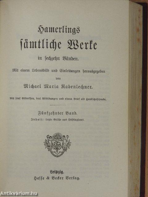 Hamerlings Sämtliche Werke 13-16. (gótbetűs)