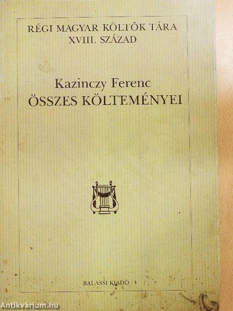 Kazinczy Ferenc összes költeményei