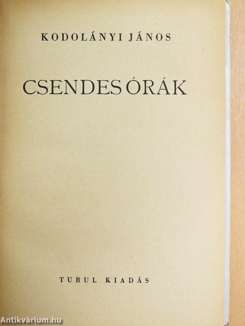 Csendes órák