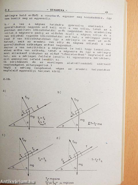 Szakközépiskolai összefoglaló feladatgyűjtemény - Fizika - Megoldások I.