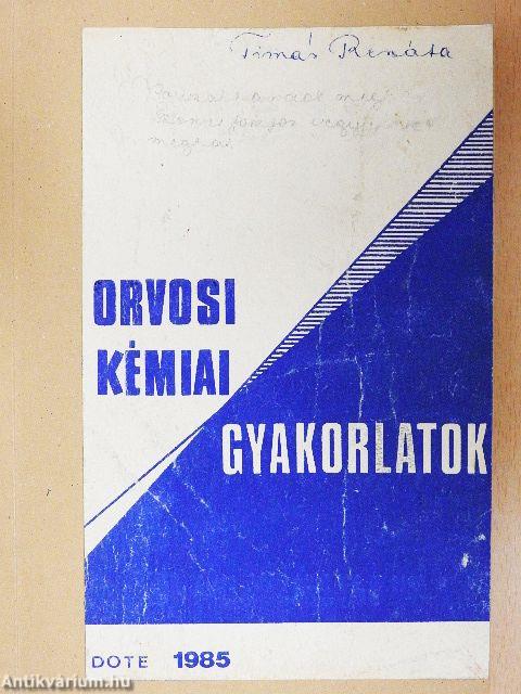 Orvosi kémiai gyakorlatok