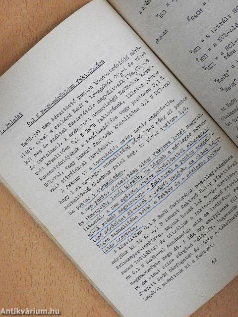 Orvosi kémiai gyakorlatok