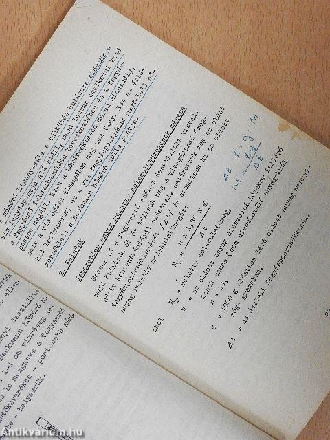 Orvosi kémiai gyakorlatok