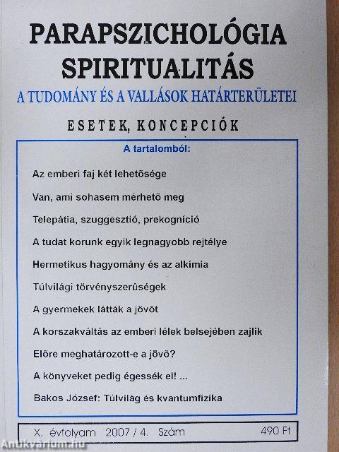 Parapszichológia-Spiritualitás 2007/4.