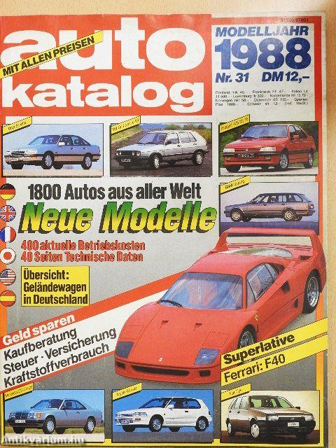Auto katalog 1987/1988