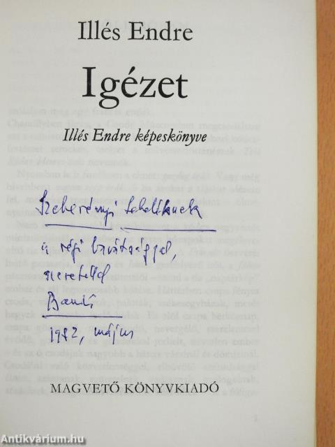 Igézet (dedikált példány)