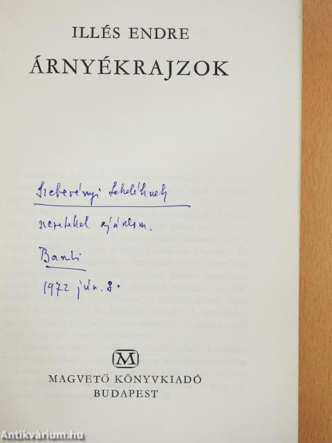 Árnyékrajzok (dedikált példány)