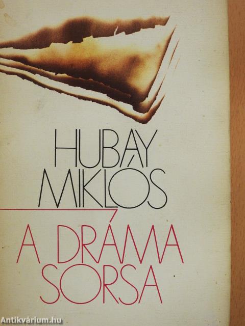 A dráma sorsa (dedikált példány)
