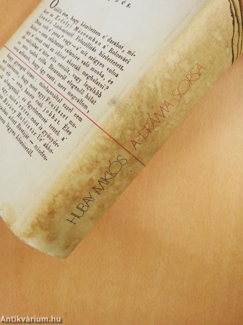 A dráma sorsa (dedikált példány)