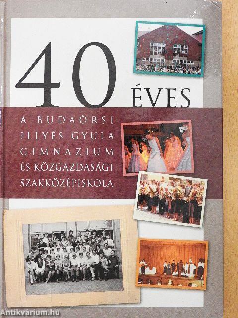 40 éves a budaörsi Illyés Gyula Gimnázium és Közgazdasági Szakközépiskola