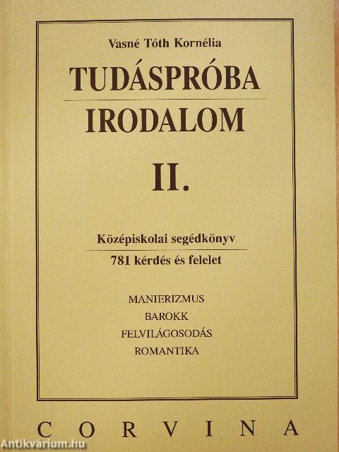 Tudáspróba - Irodalom II.