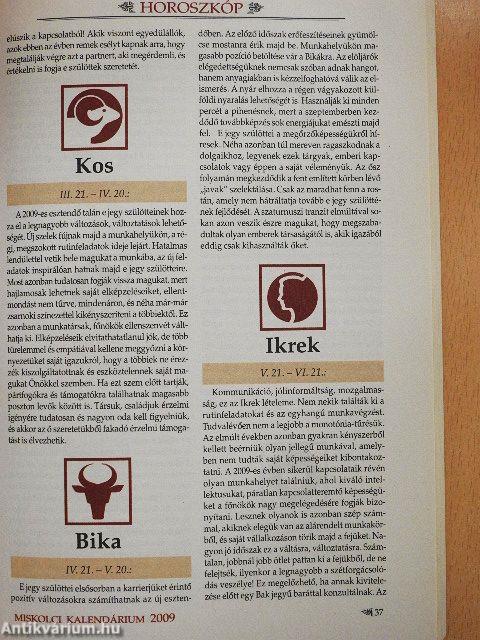 Miskolci kalendárium 2009