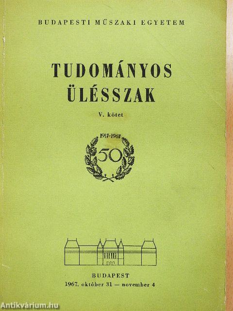 Tudományos ülésszak V.