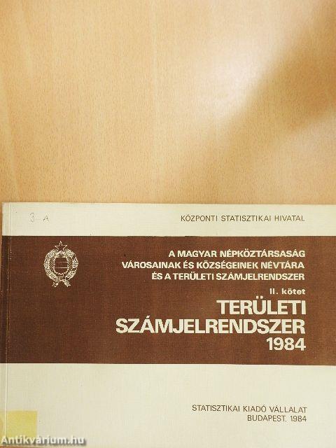 Területi számjelrendszer 1984