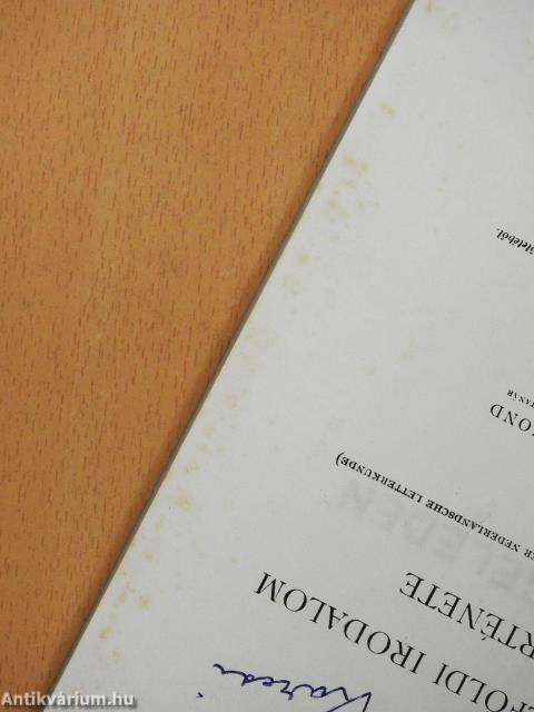 A németalföldi irodalom története (dedikált példány)