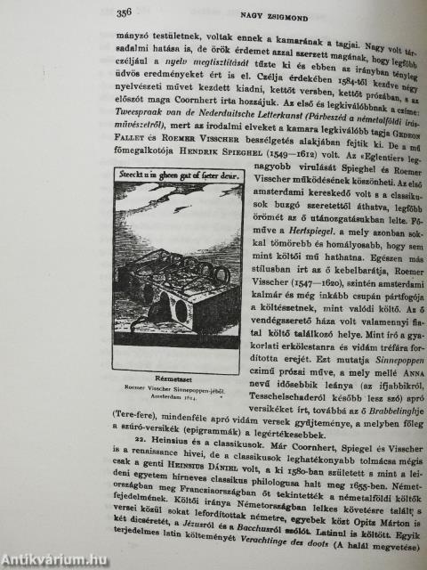 A németalföldi irodalom története (dedikált példány)