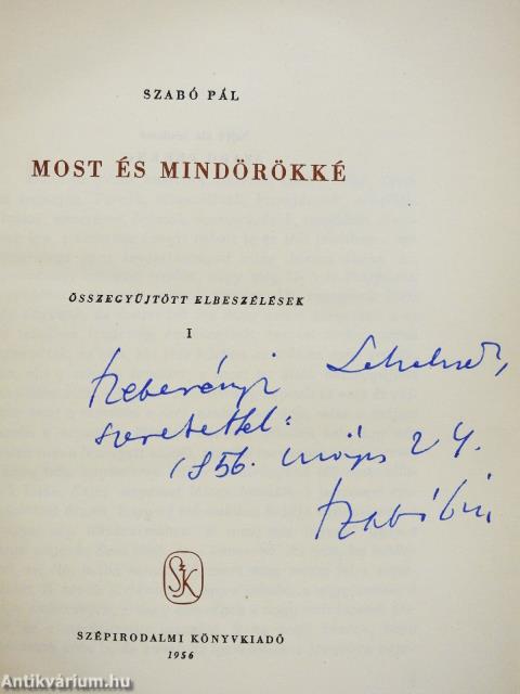 Most és mindörökké I. (dedikált példány)