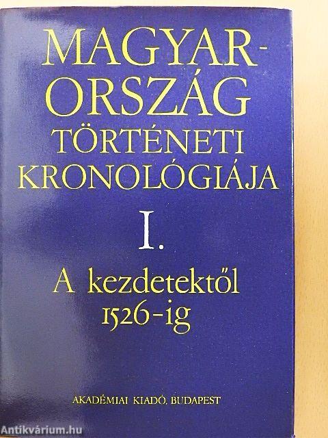 Magyarország történeti kronológiája I-IV.