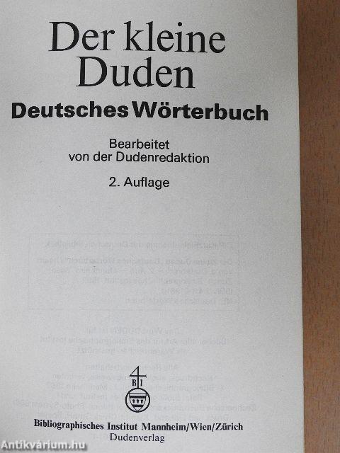 Der kleine Duden - Deutsches Wörterbuch